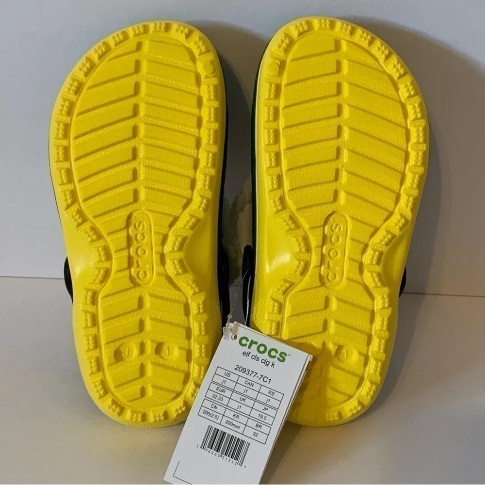 NWT. CROCS X ELF Classic Lined Clog Shoes